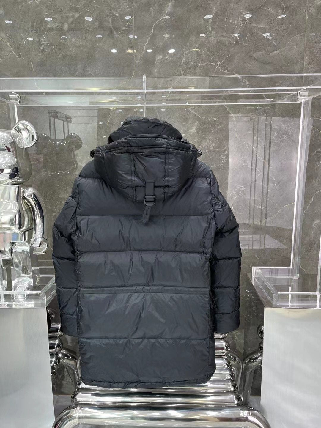 Burberry Black Hooded Puffer Jacket
