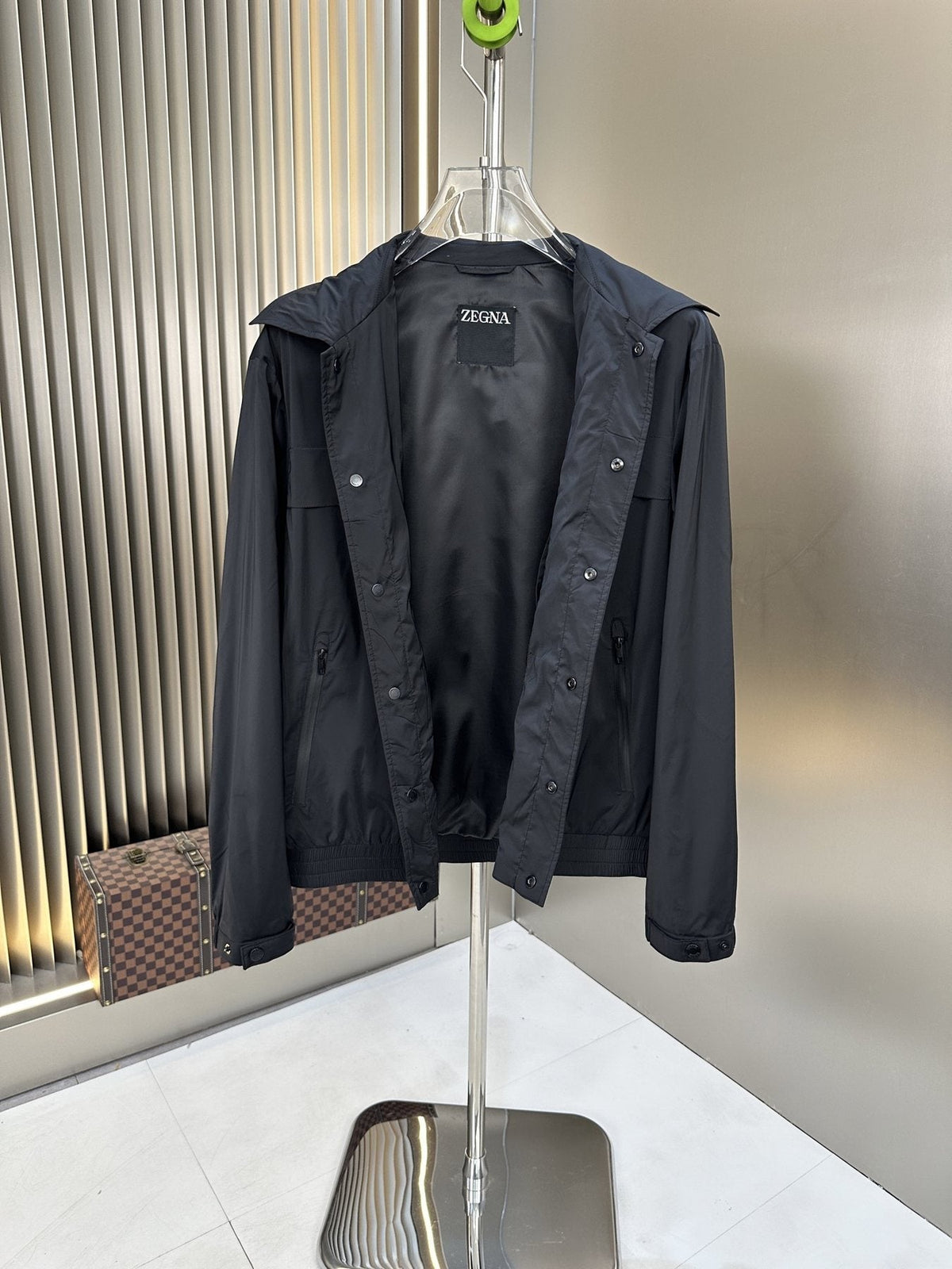 Zegna Panel-Detail Button-Front Jacket