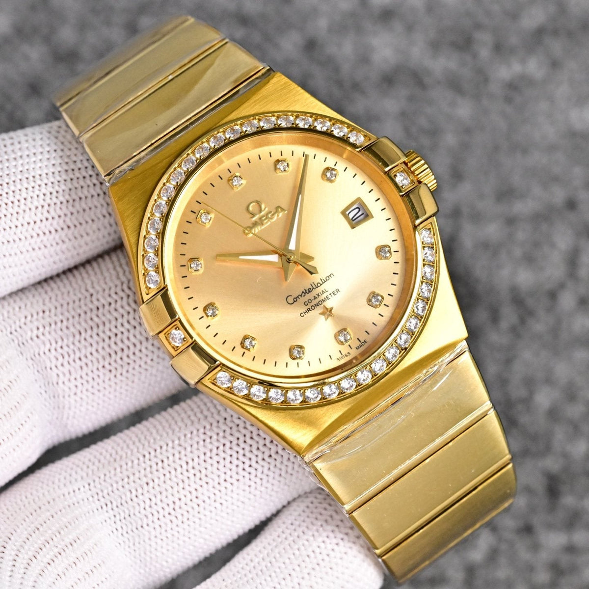 Omega Gold Bracelet Watch