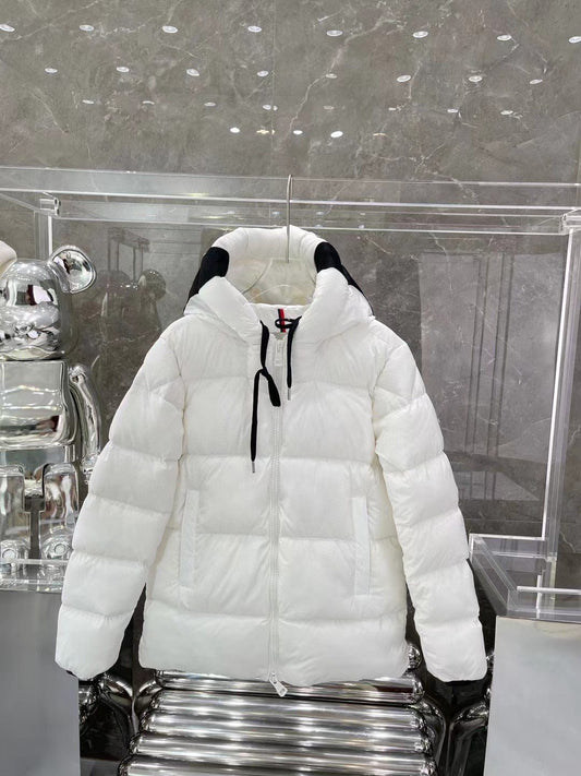 Moncler Hood-Print Hooded Puffer Coat