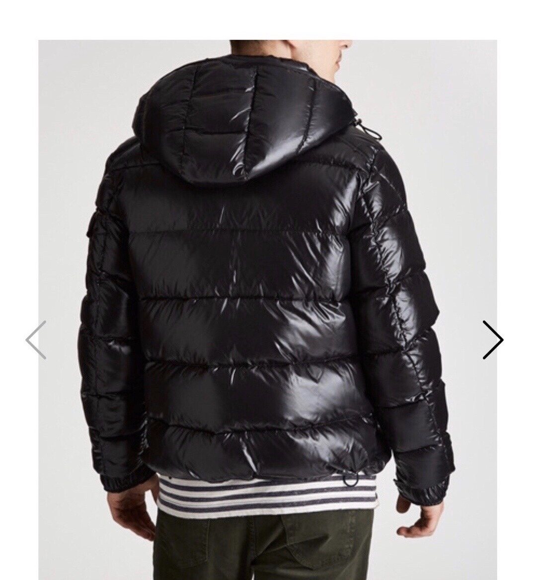 Moncler Glossy Hooded Short Down Coat