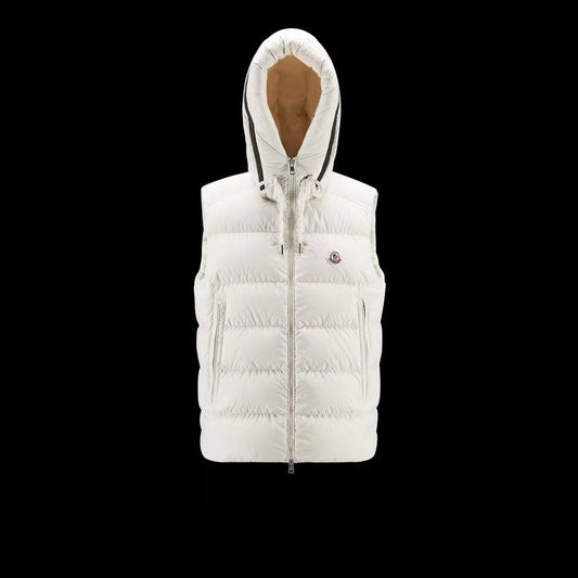 Moncler Hooded Quilted Down Vest