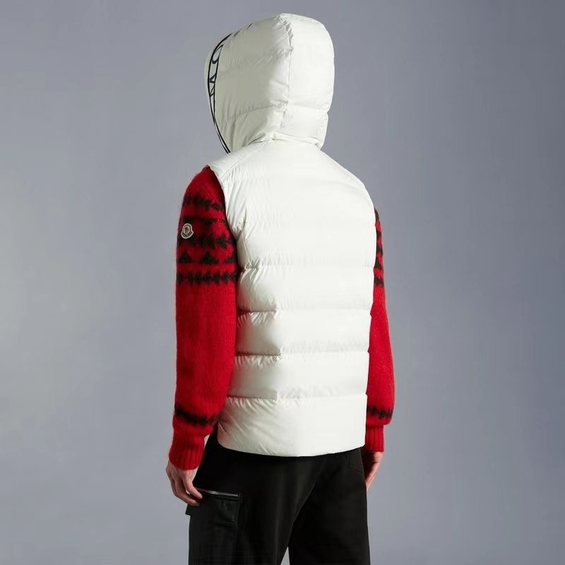 Moncler Hooded Quilted Down Vest
