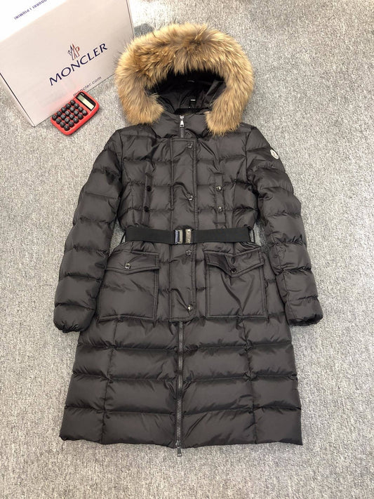 Moncler Women's Hooded Long Down Coat