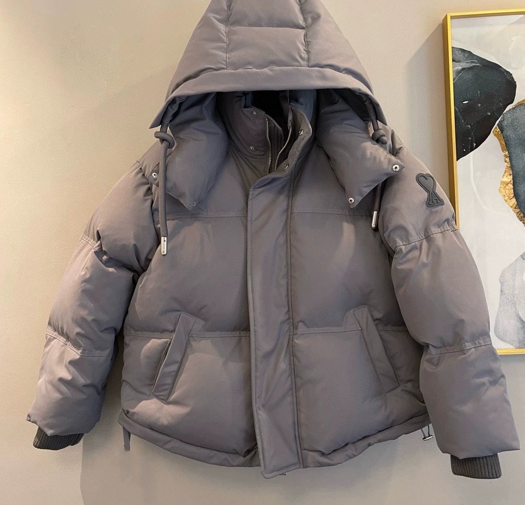AMI Paris Hooded Quilted Puffer Jacket