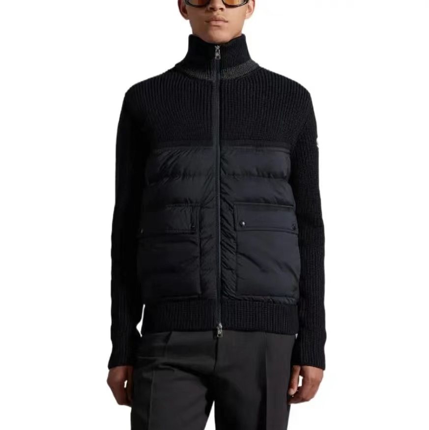 Moncler Men's Padded Panel Zip Jacket