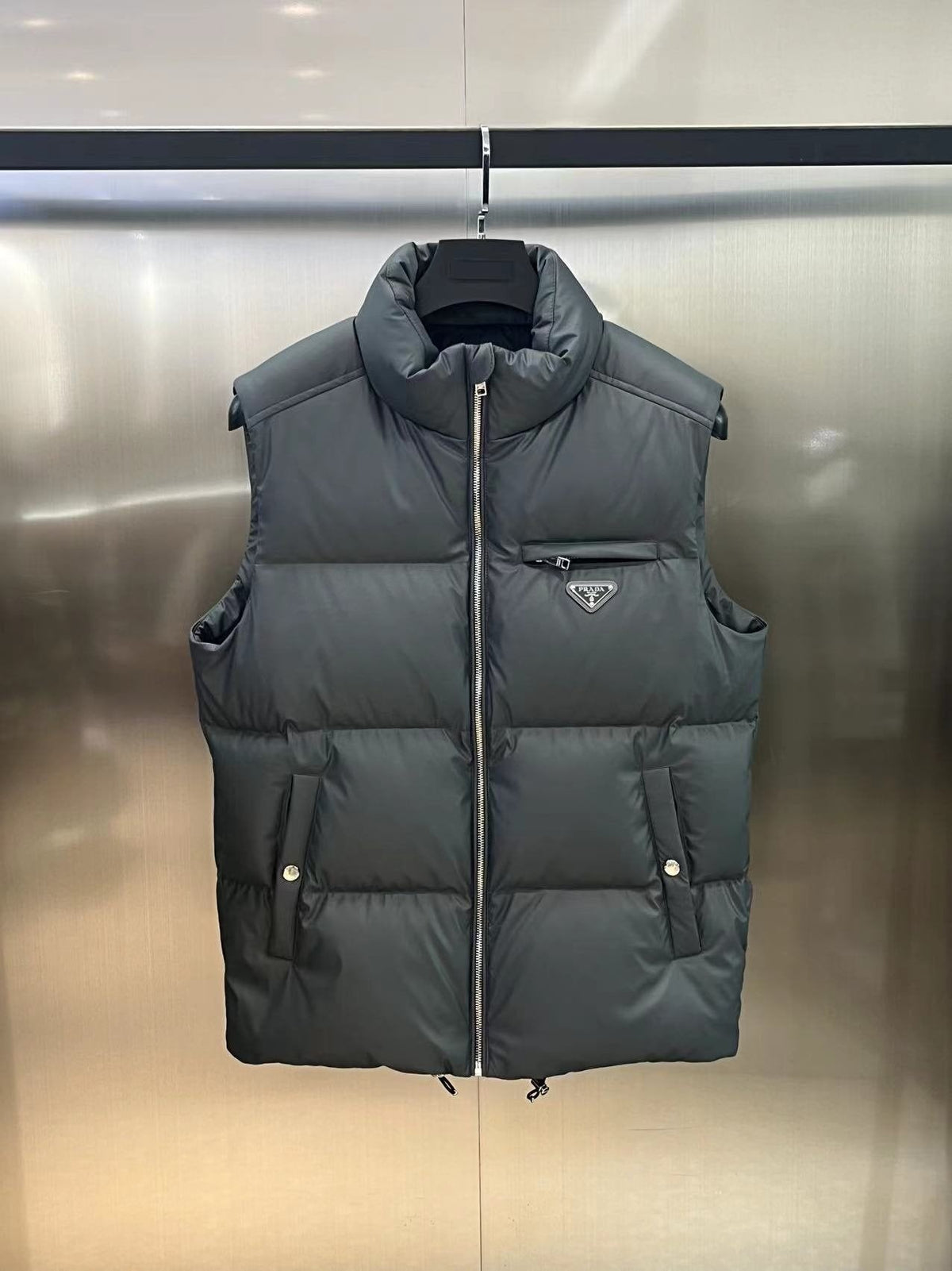 Prada Triangle Badge Padded Vest