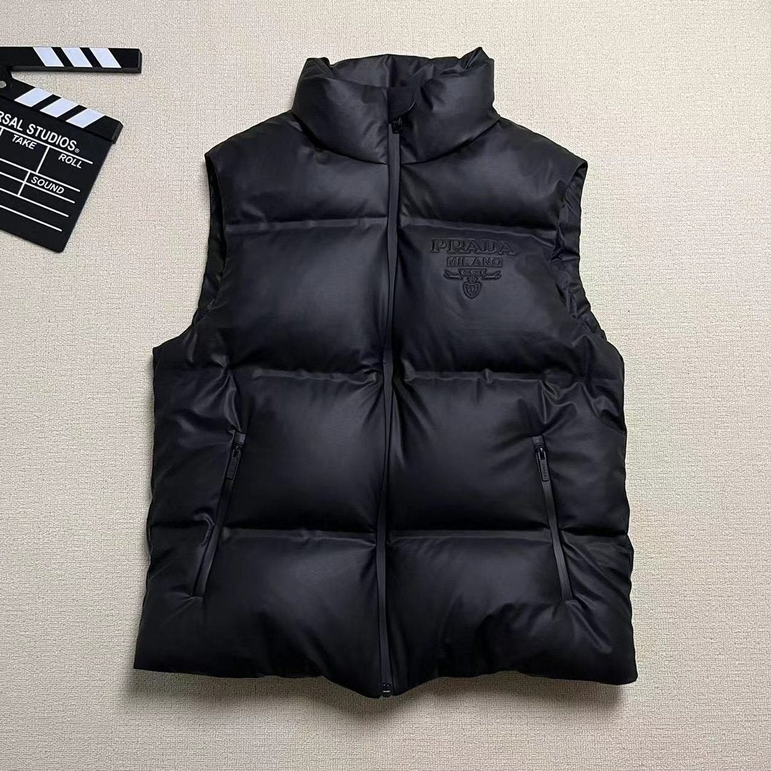 Prada Black Quilted Padded Vest