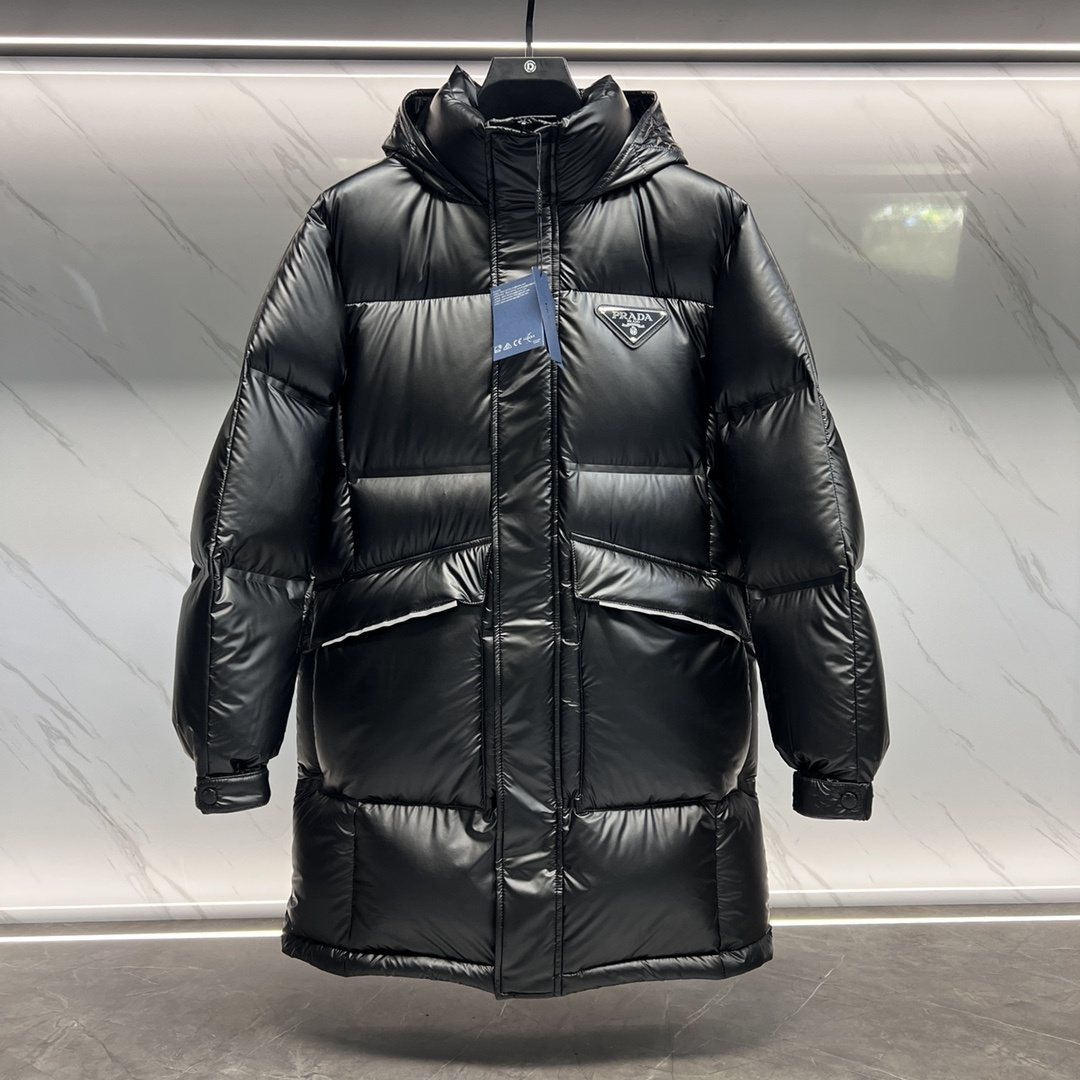 Prada Hooded Quilted Puffer Jacket