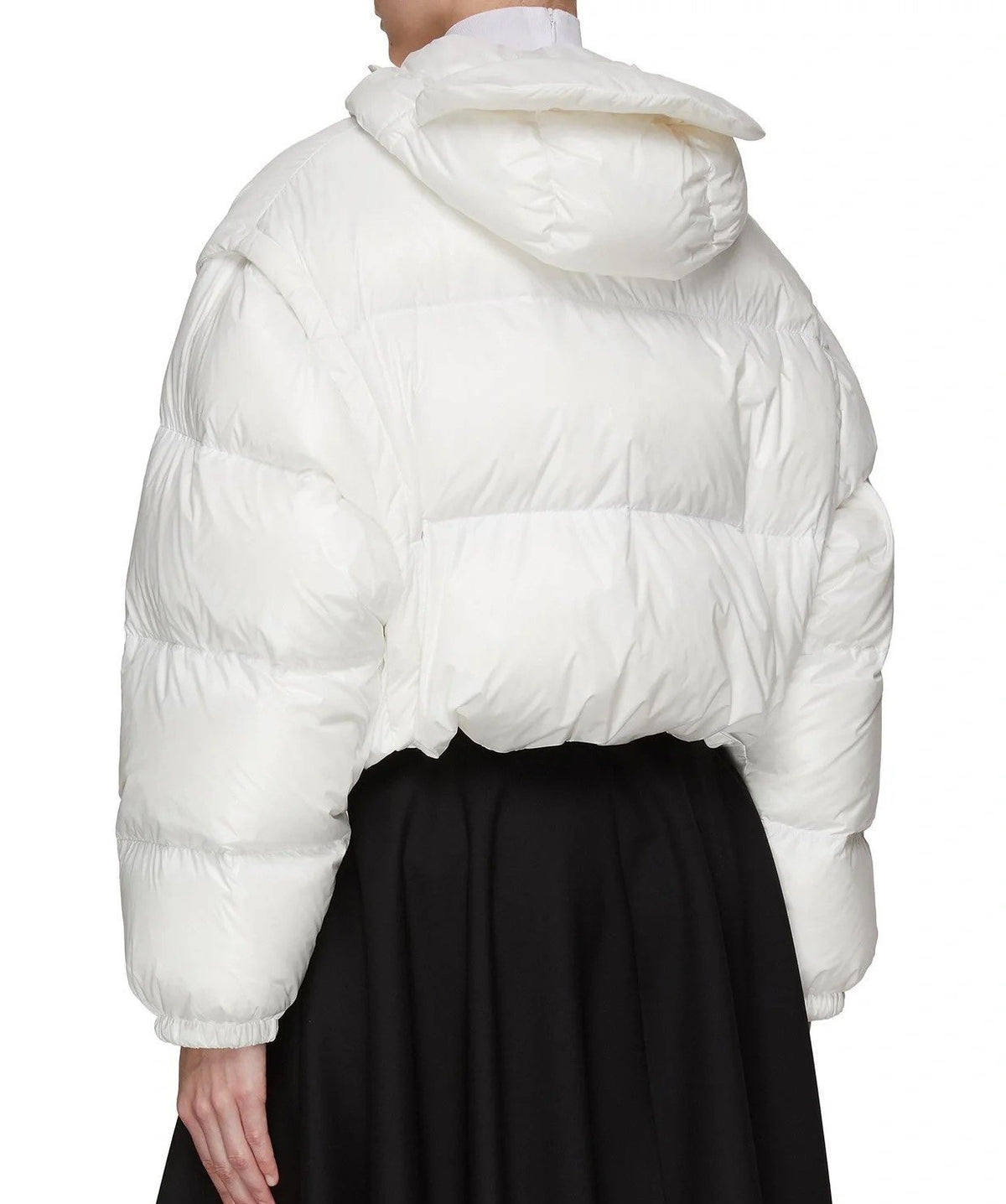 Prada Women's Cropped Convertible Puffer Jacket