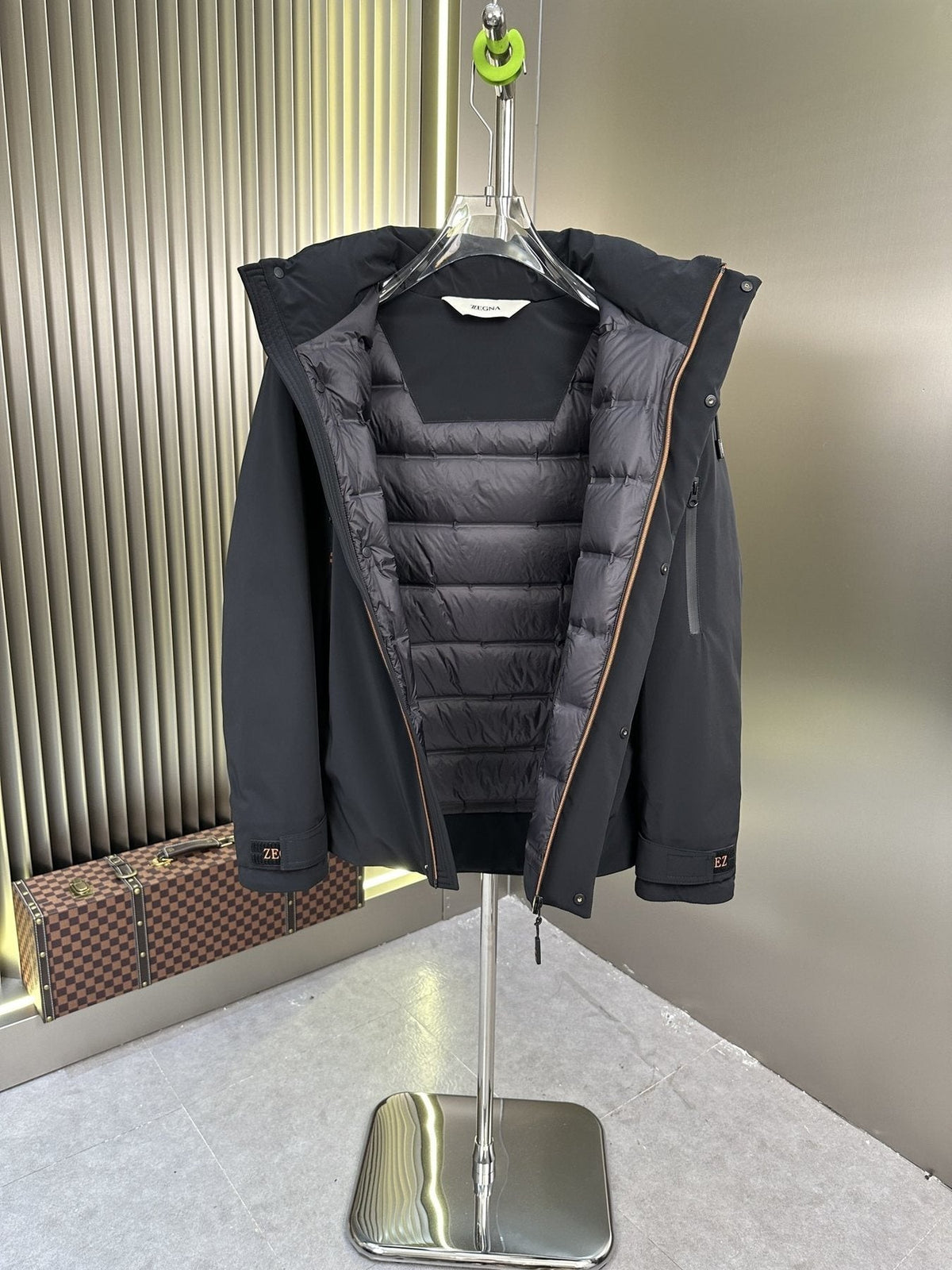 Zegna Hooded Zip-Front Puffer Coat