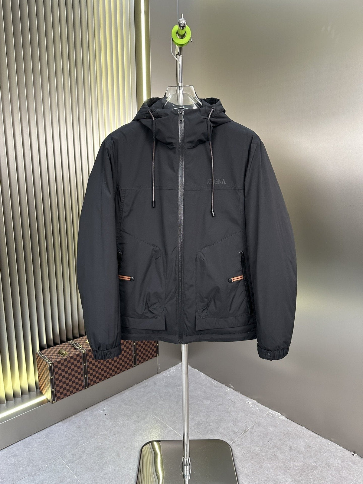 Zegna Hooded Short Down Coat