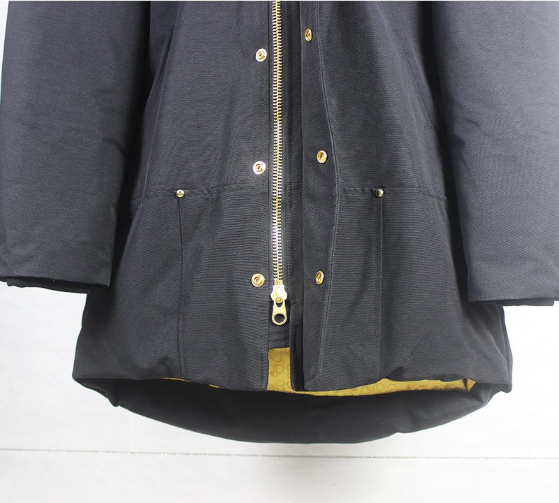Moose Knuckles Gold-Tone Hardware Hooded Long Parka
