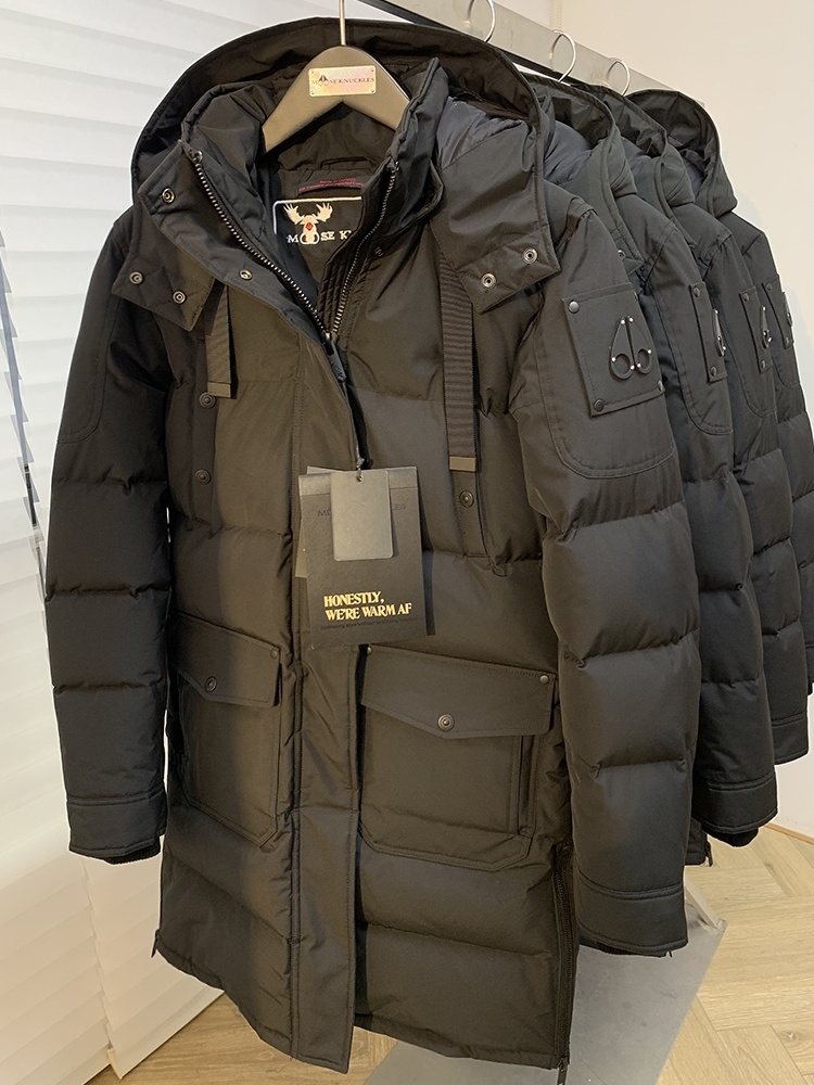 Moose Knuckles Women's Long Hooded Puffer Jacket