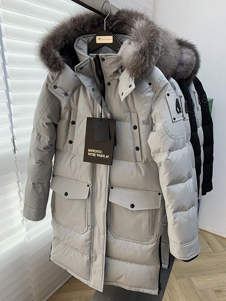 Moose Knuckles Women's Long Hooded Puffer Jacket