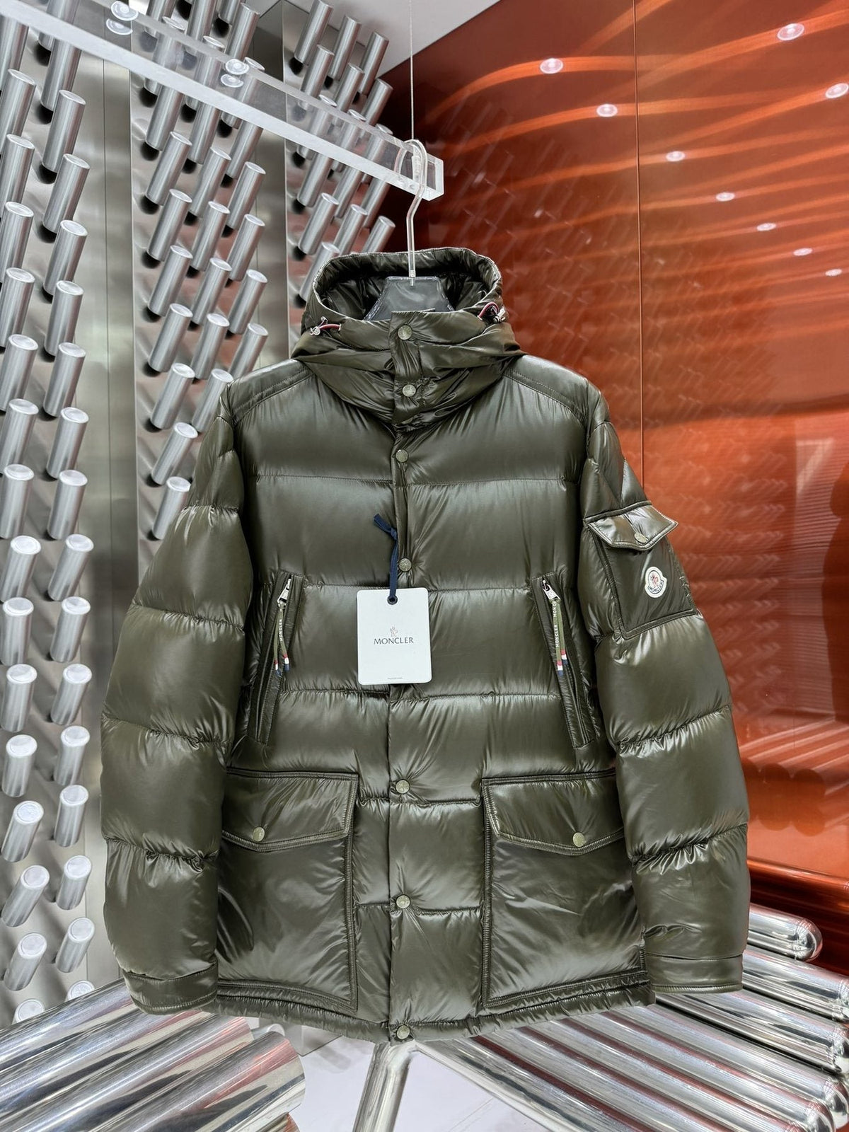 Moncler Hooded Quilted Puffer Coat