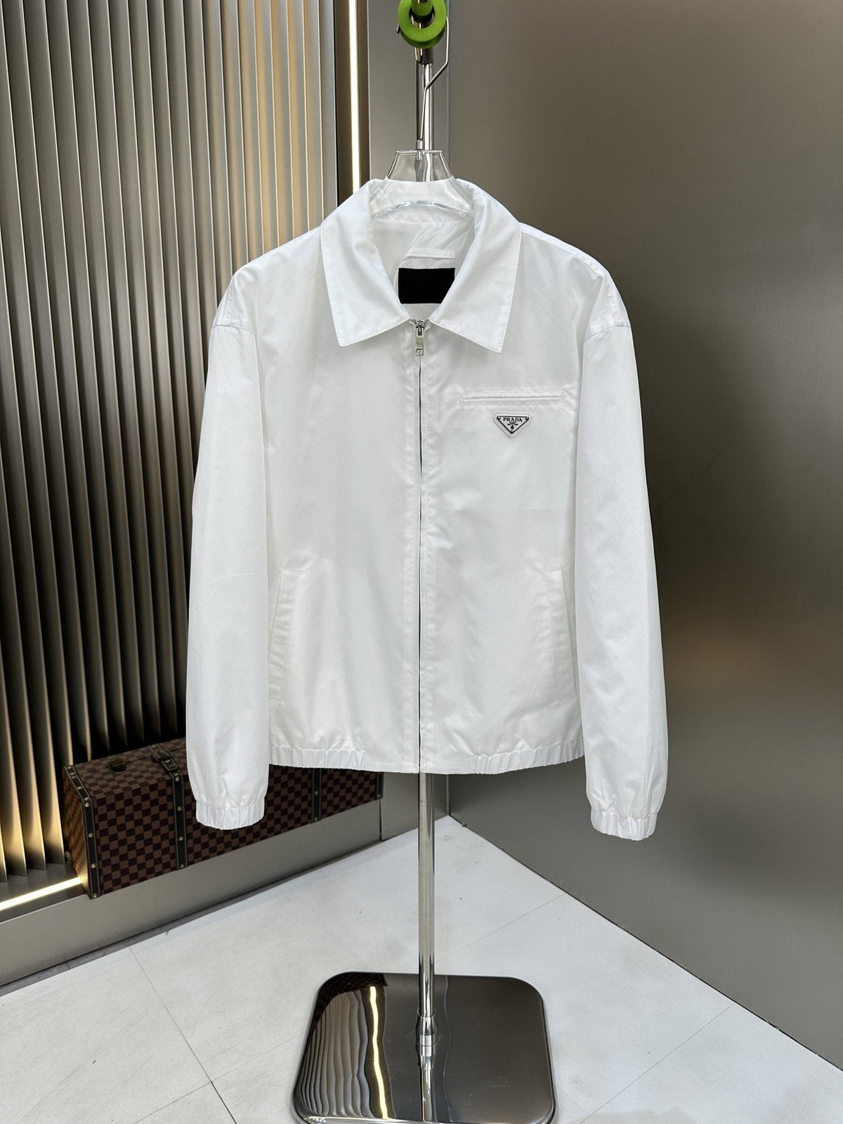 Prada Collared Zip-Front Jacket