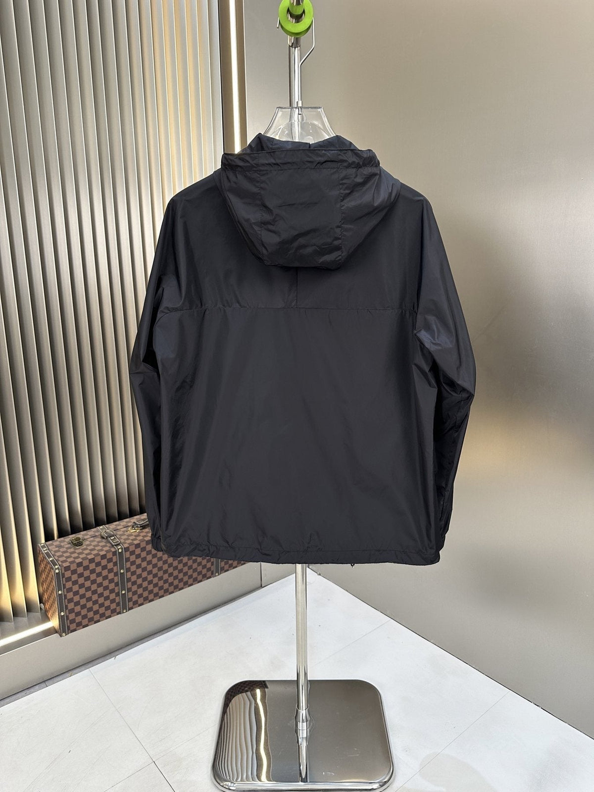 Prada Hooded Zip-Front Windbreaker