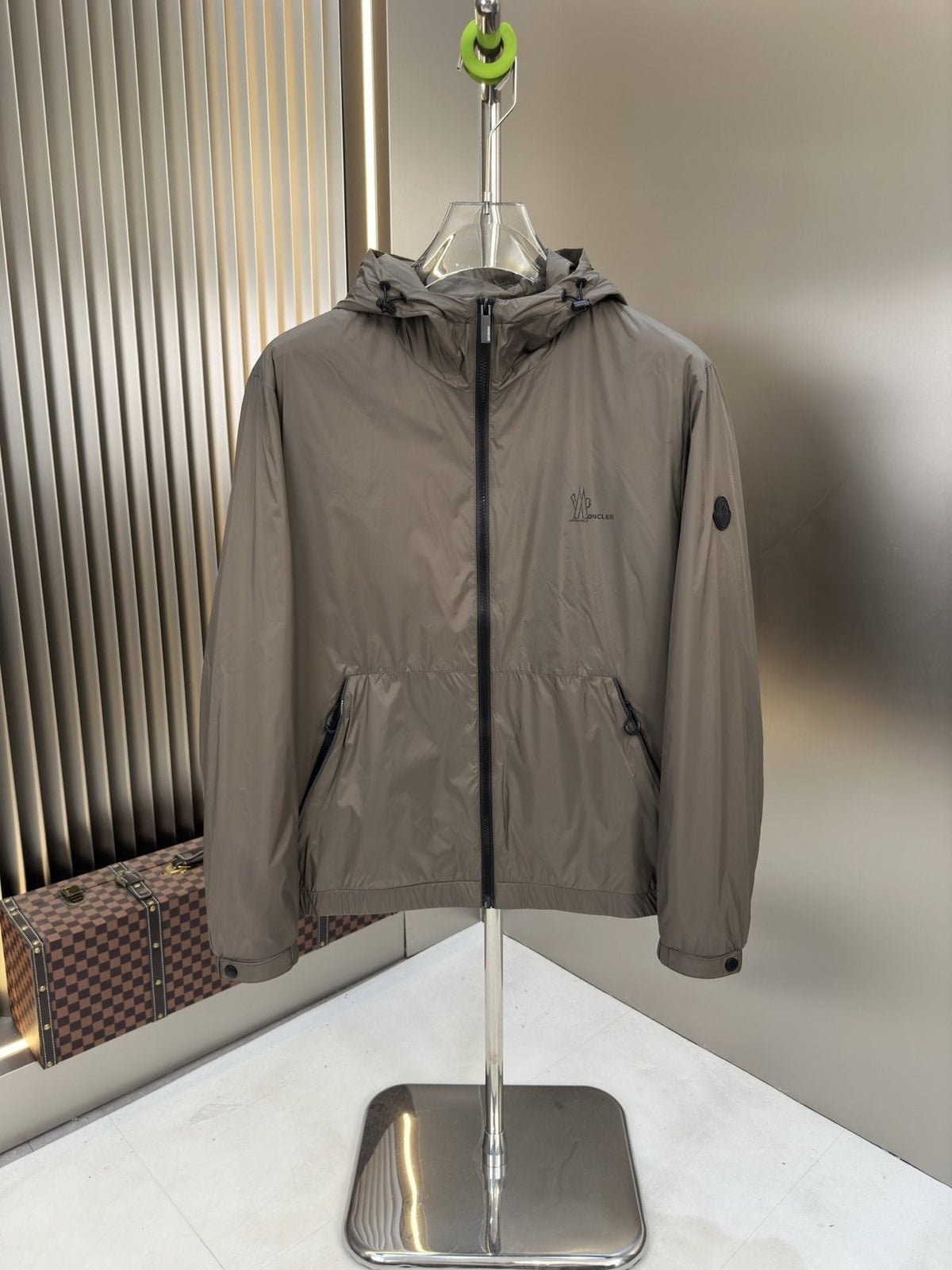 Moncler Hooded Zip-Front Jacket