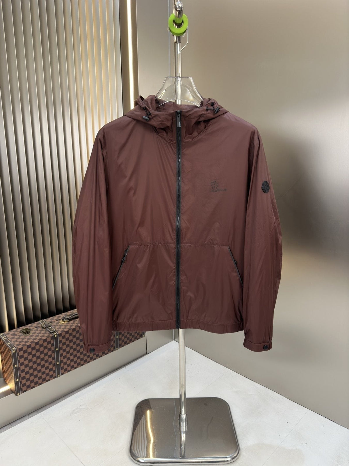Moncler Hooded Zip-Front Jacket