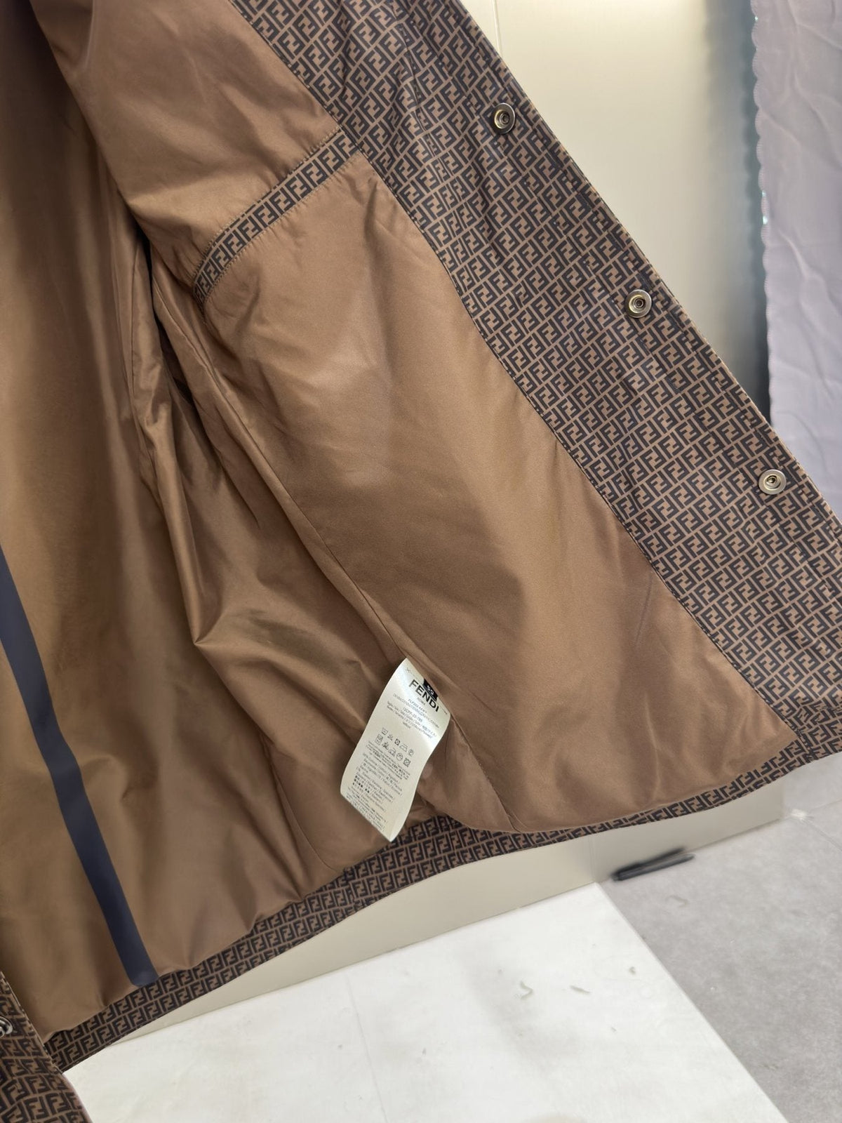 Fendi Geometric Pattern Shirt Jacket