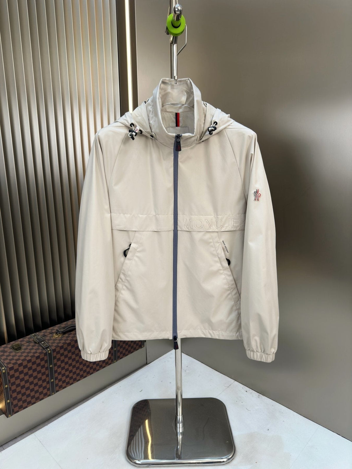 Moncler Hooded Zip-Front Jacket