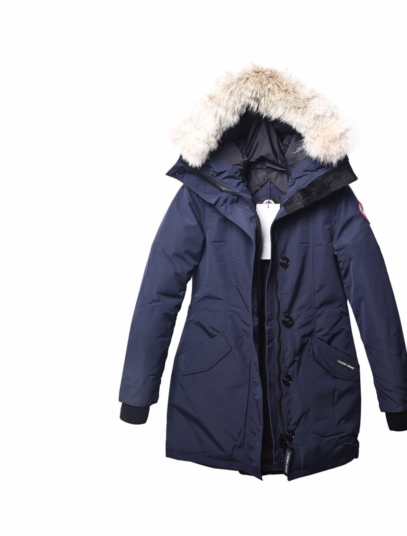 Canada Goose Women's Hooded Fur-Trim Long Down Jacket