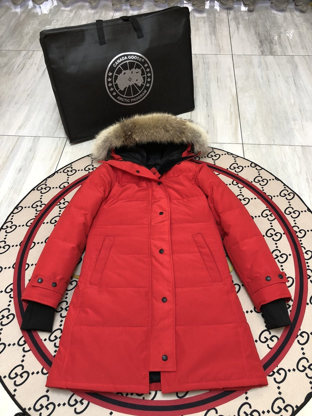 Canada Goose Women's Quilted Long Down Jacket