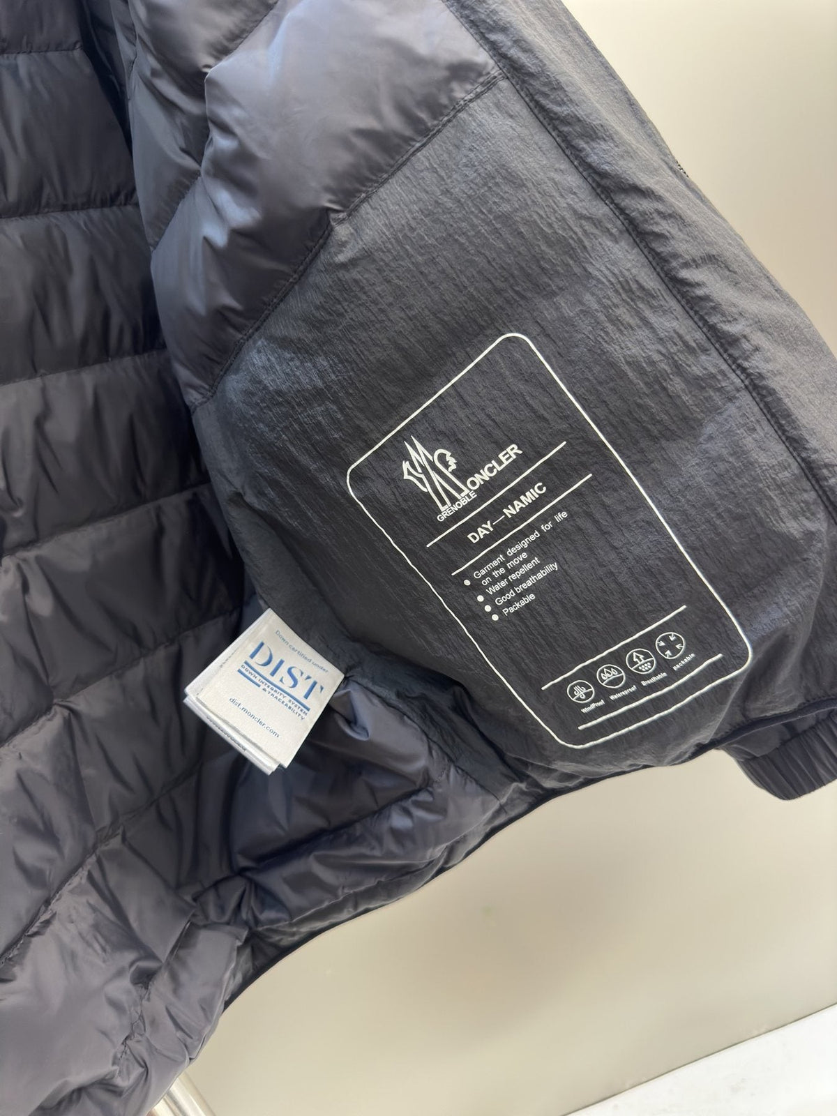 Moncler Black Hooded Puffer Coat