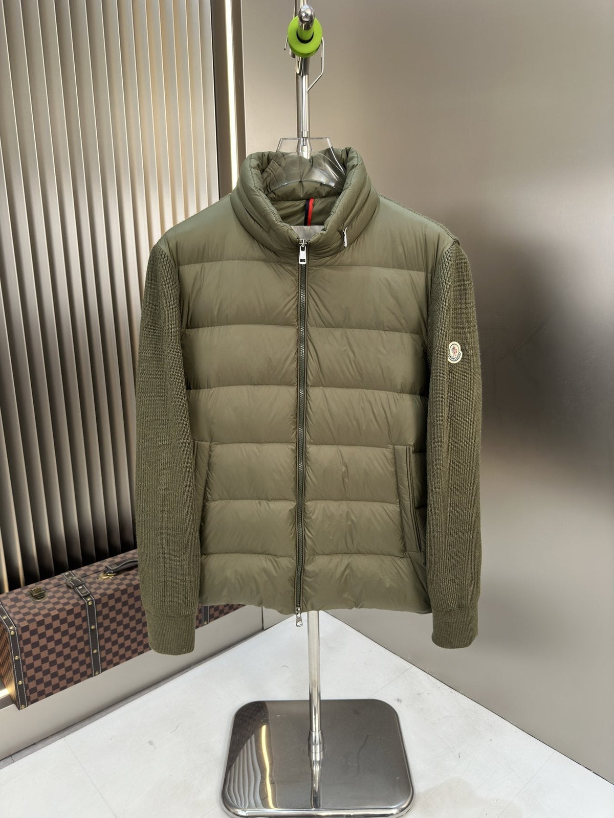 Moncler Quilted Hybrid Puffer Jacket