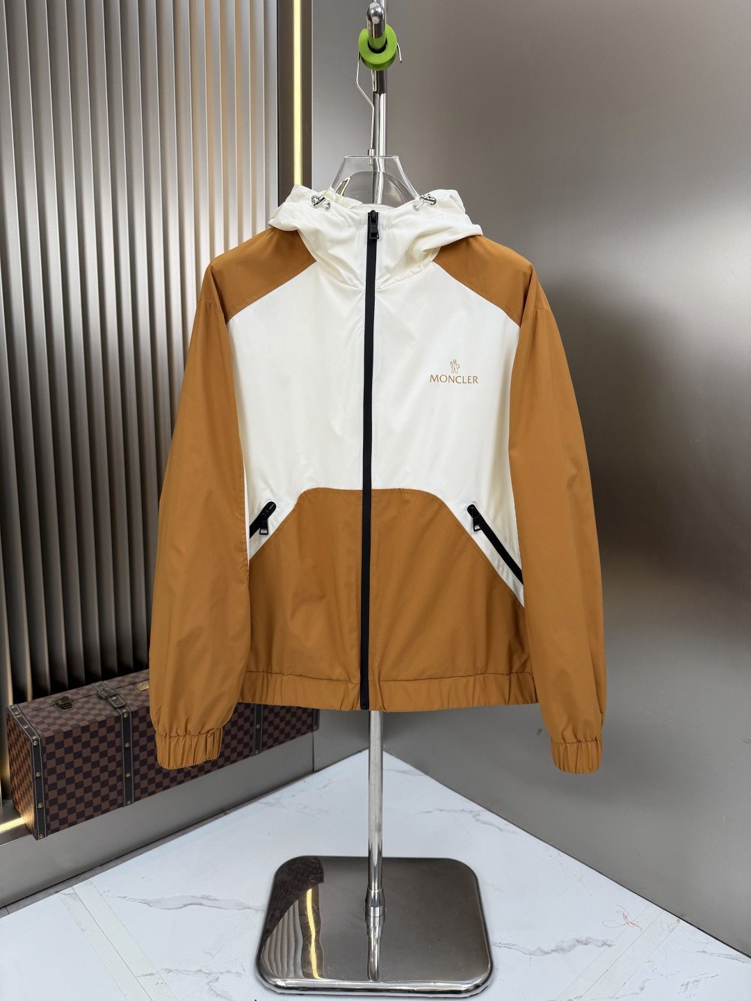 Moncler Color-Block Hooded Windbreaker