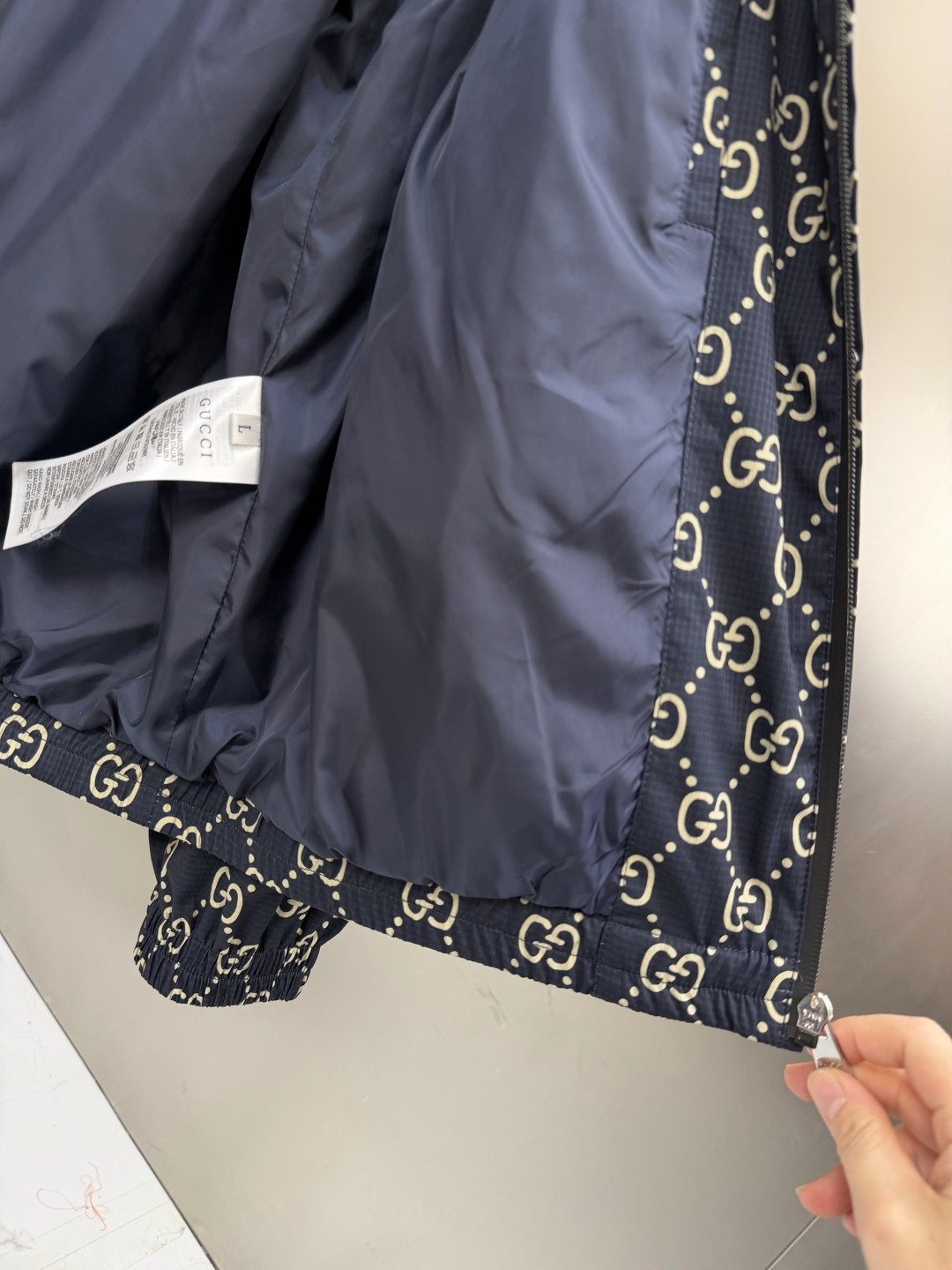 Gucci Hooded Contrast Stripe Jacket