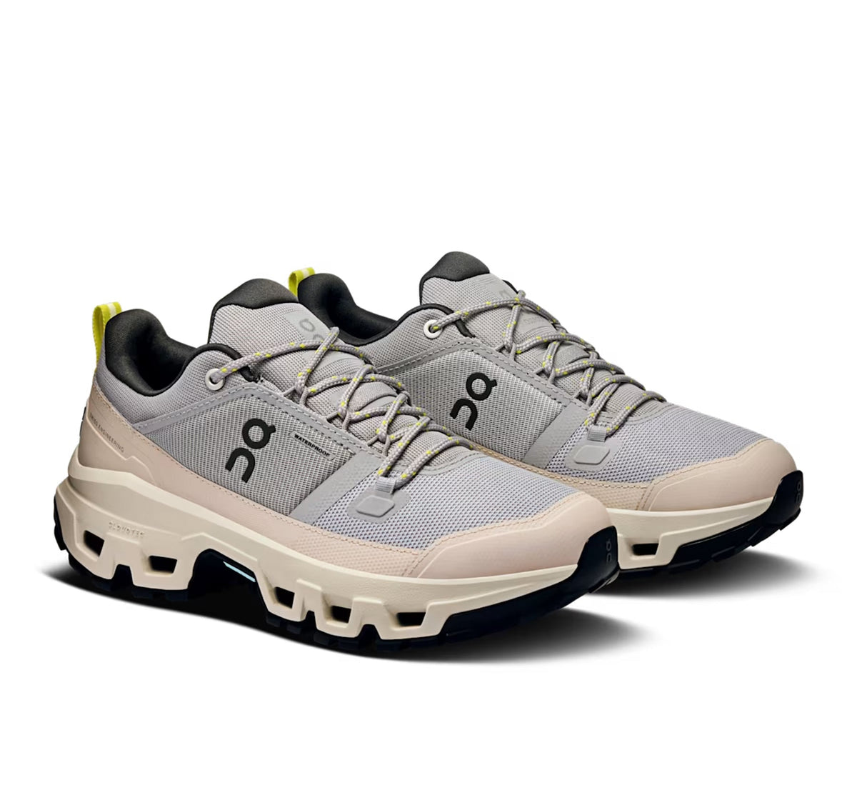 ON Women's Cloudrock Low Waterproof Alloy/Ice