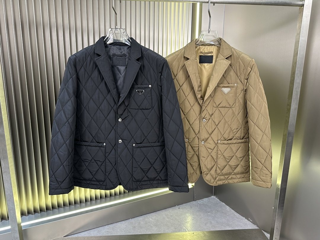 Prada Diamond-Quilted Padded Jacket