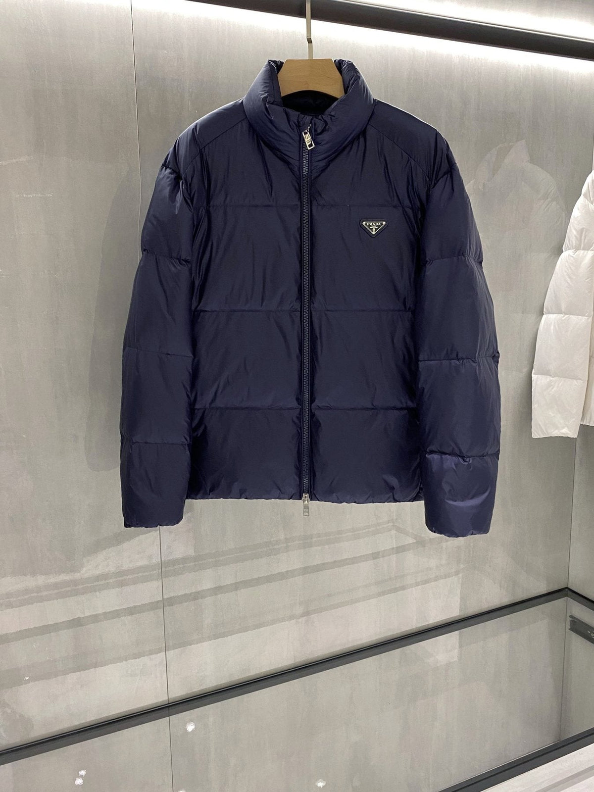 Prada Quilted Stand-Collar Puffer Jacket