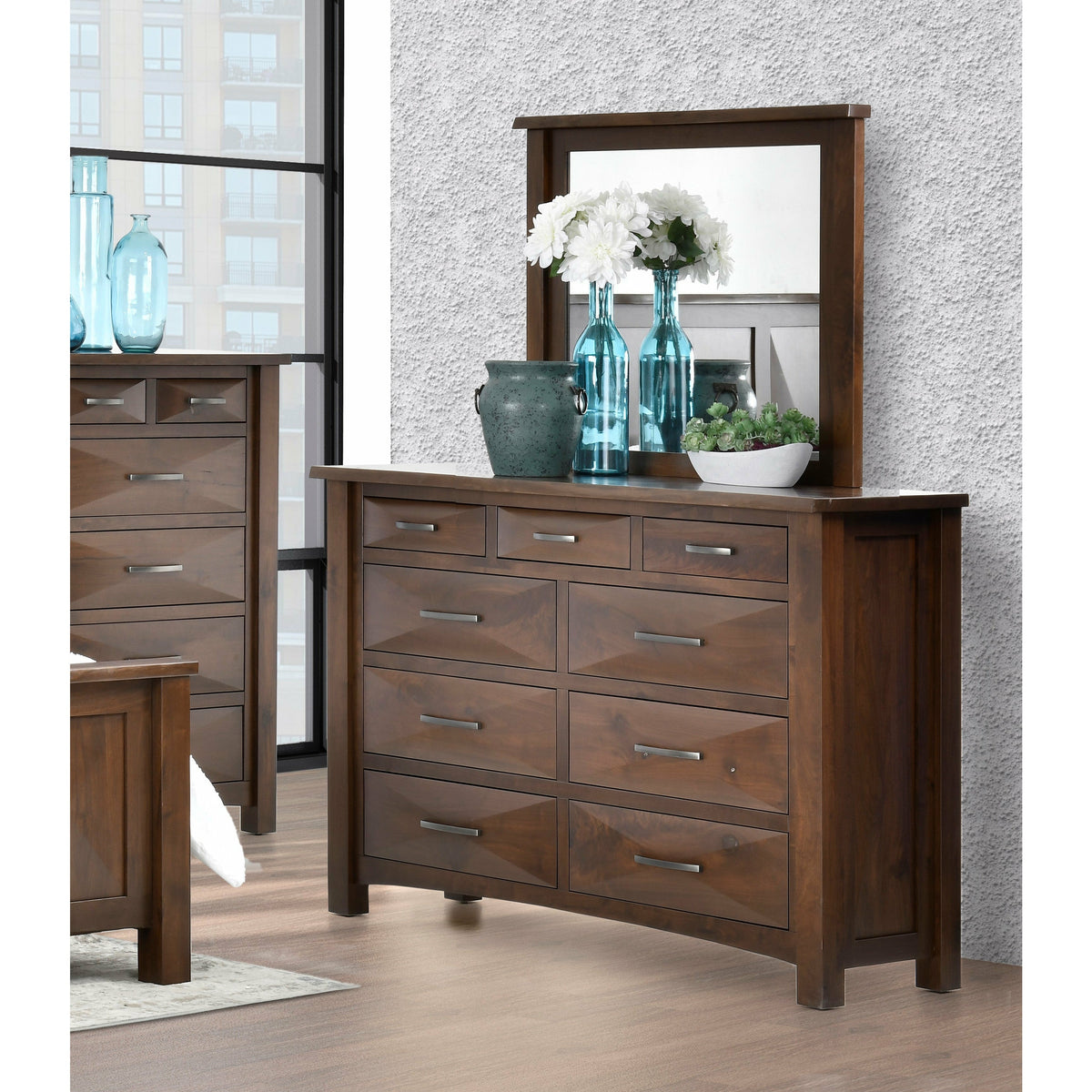Atley Live Edge 5pc Set w/ Storage Bed