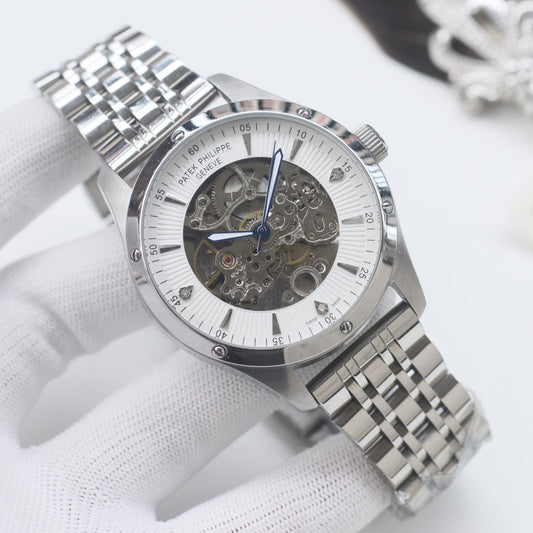 PATEK PHILIPPE Silver White Bracelet Watch