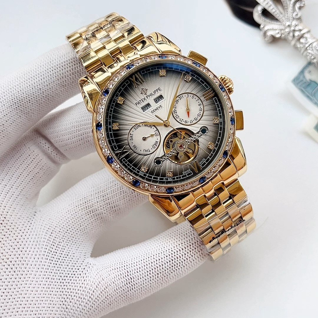Patek Philippe Two-Tone Metal Link Bracelet Watch