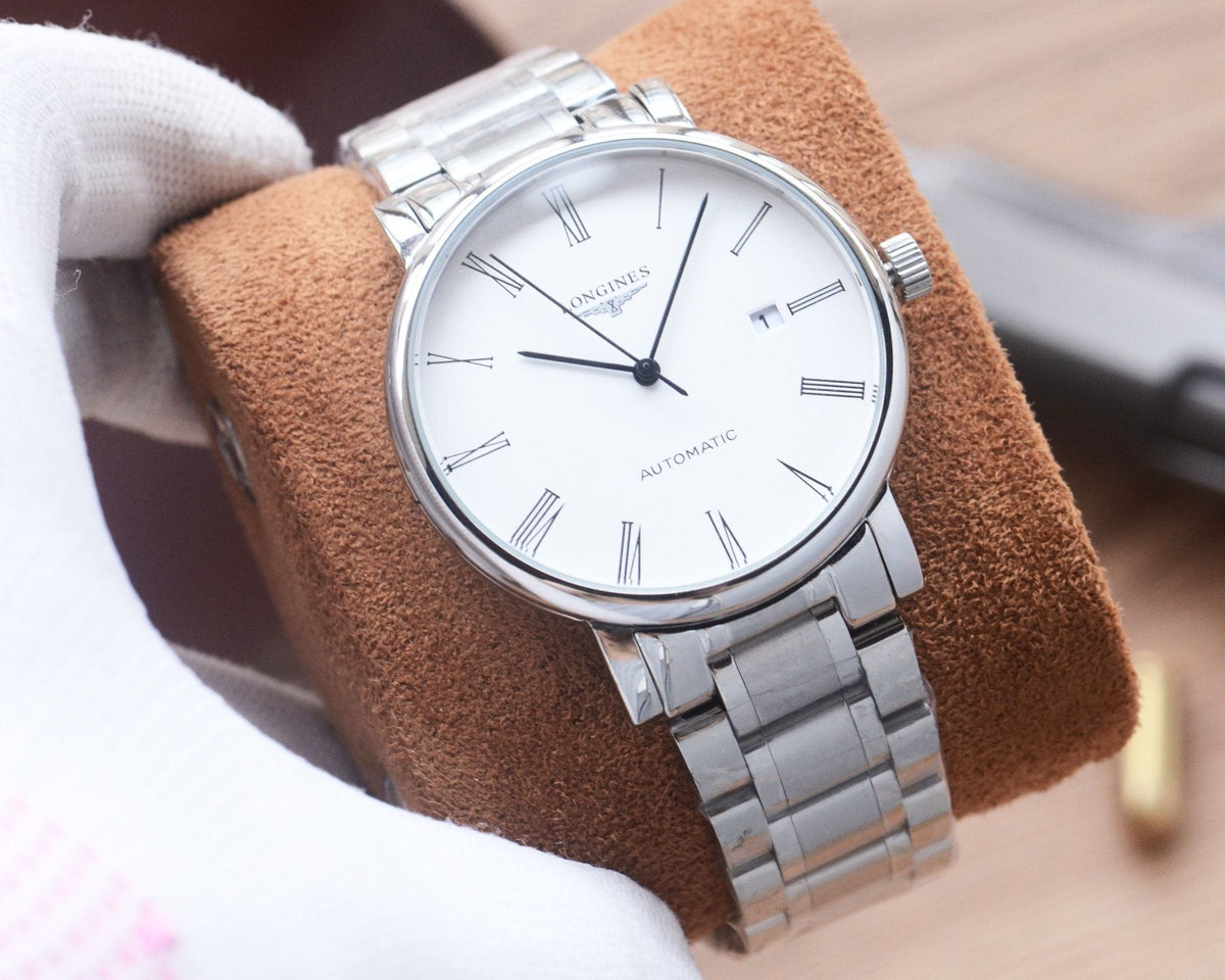 Silver White Dial Bracelet Watch